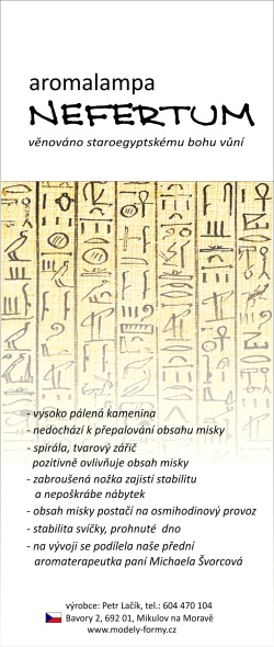 Leták aromalampy Nefertum